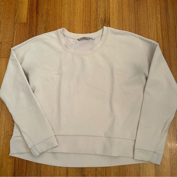 ATHLETA LIGHT PINK PULLOVER SWEATSHIRT L(b3 - Picture 3 of 15